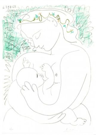 Litografía Picasso - Grand Maternity