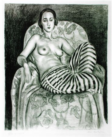 Litografía Matisse - Grande odalisque à la culotte bayadère