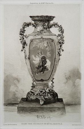 Aguafuerte Y Aguatinta Buhot - Grande vase décoratif