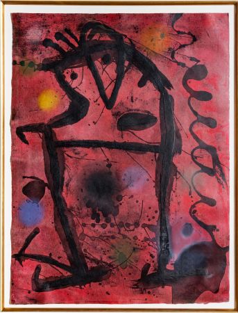 Grabado Miró -  Grans Rupestres VIIm/ Large Cave Paintings VII