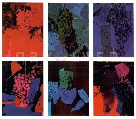 Serigrafía Warhol - Grapes Complete Portfolio