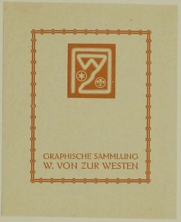 Grabado En Madera Fölkersam (Von) - Graphische Sammlung W. von Zur Westen