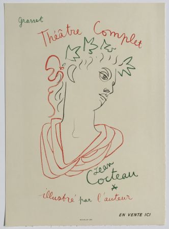 Litografía Cocteau - Grasset Theatre Complet