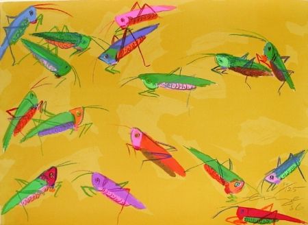 Litografía Ting - Grasshoppers