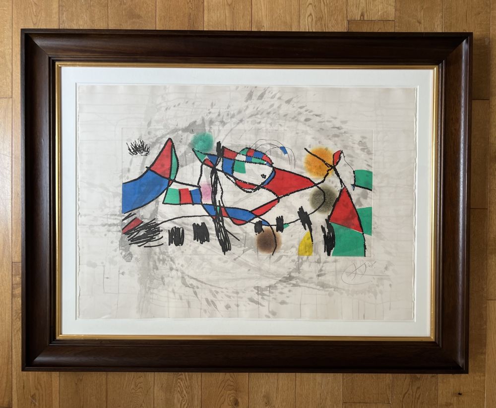 Aguafuerte Y Aguatinta Miró - Gravures pour une Exposition (Plate 1)