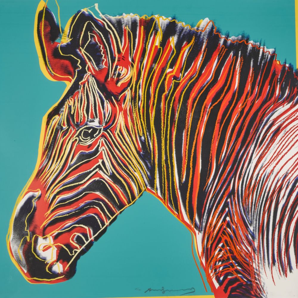 Serigrafía Warhol - Grevys Zebra (FS II.300)