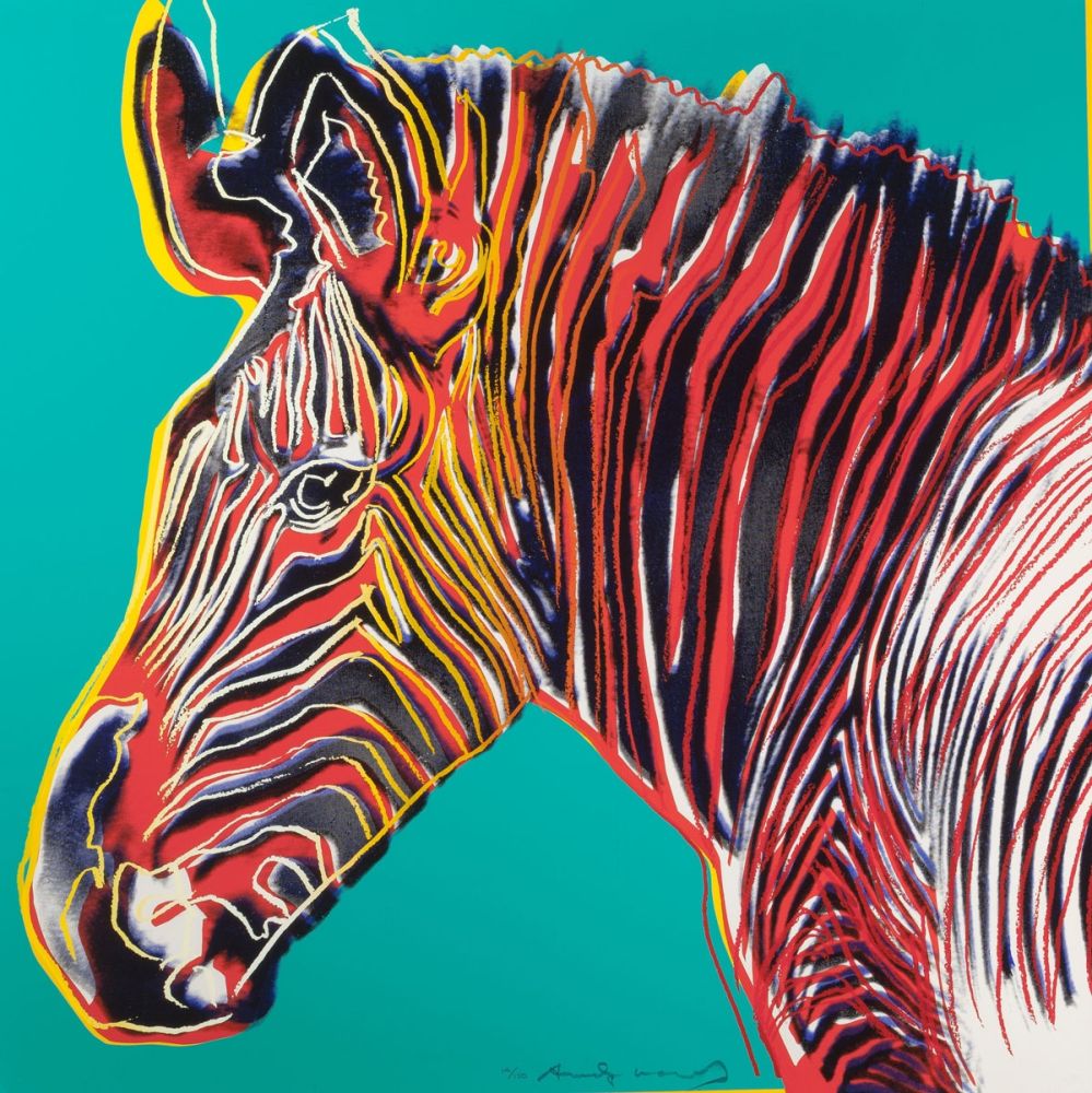 Serigrafía Warhol - Grevys Zebra (FS II.300)