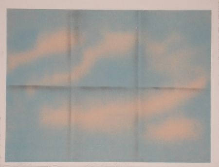 Litografía Goode - Grey Folded Clouds - I Blue and Pink