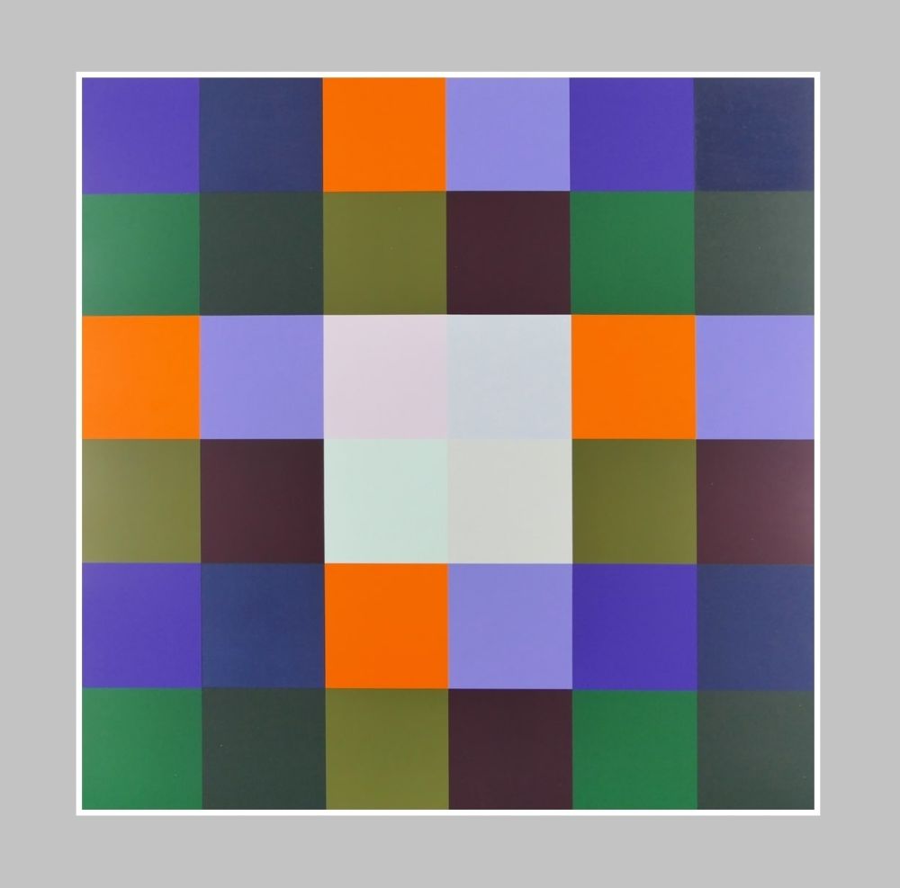 Serigrafía Lohse - Gruppe von 8 Quadraten mit vier Rechtecken