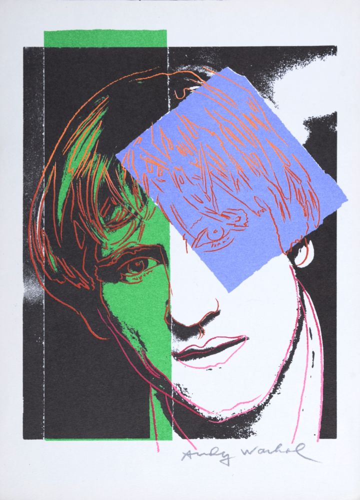 Serigrafía Warhol - Gérard Depardieu, 1986