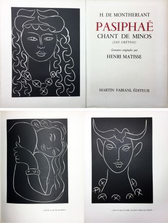 Libro Ilustrado Matisse - H. de Montherlant: PASIPHAE. Chant de Minos. (Les Crétois) Gravures originales d'Henri Matisse (1944).