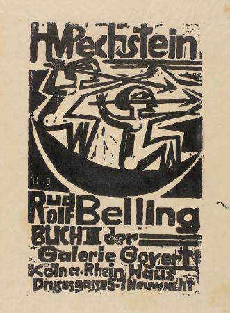 Grabado En Madera Pechstein - H. M. Pechstein, Rudolf Belling, Buch III der Galerie Goyert 
