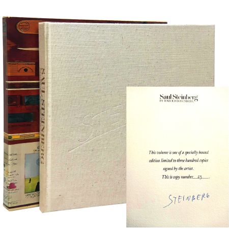 Libro Ilustrado Steinberg -  Hand-Signed artbook, New York 1978 - Saul Steinberg [Signed, Limited] Steinberg, Saul (art) and Harold Rosenberg (text)