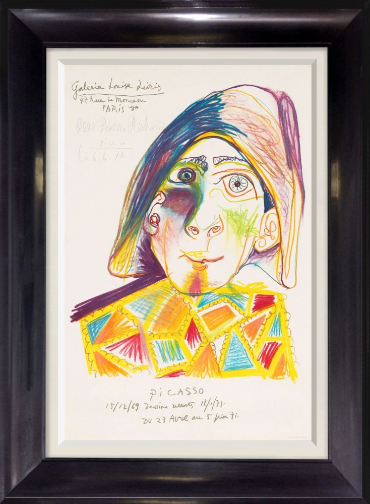 Litografía Picasso - Harlequin