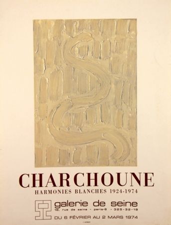 Litografía Charchoune - Harmonies Blanches 