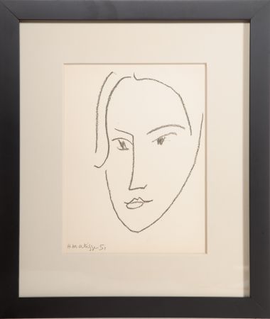 Litografía Matisse - Head of a Woman