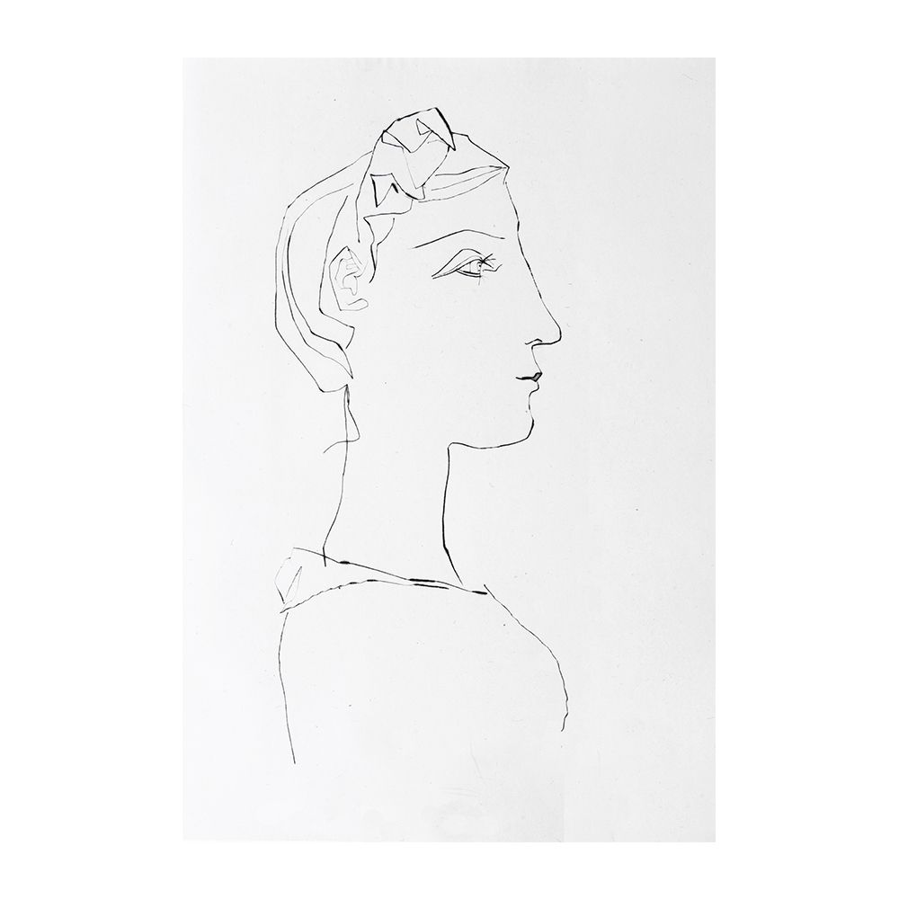 Grabado Picasso - Head of a Woman in Profile