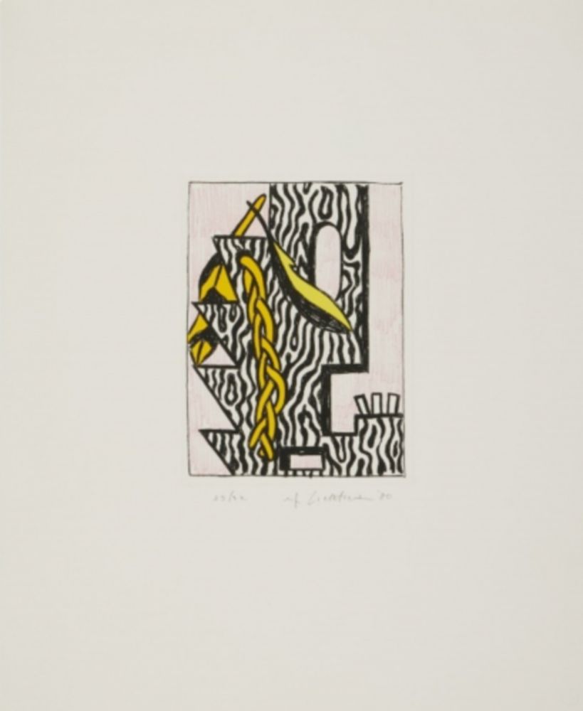 Múltiple Lichtenstein - Head with Feathers and Braids