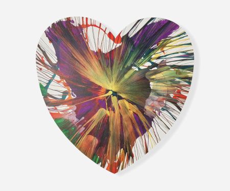 Múltiple Hirst - Heart Spin Painting