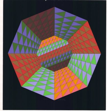 Serigrafía Vasarely - Heisenberg