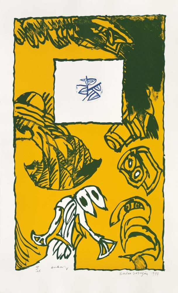 Litografía Alechinsky - Herbes potagères