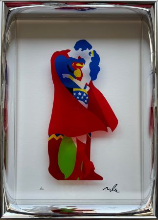 Serigrafía Lodola - Heroes in love (Plexiglass)