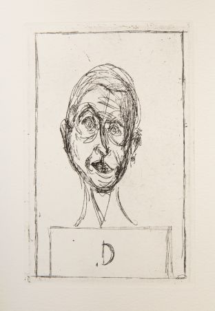 Grabado Giacometti - Histoire de rats (Self Portrait II)