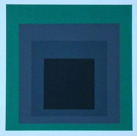Serigrafía Albers - Homage to the Square - Grisaille and Patina, 1965