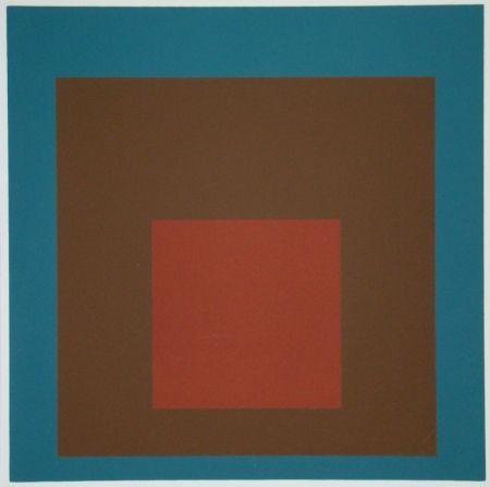 Serigrafía Albers - Homage to the Square at night, 1958