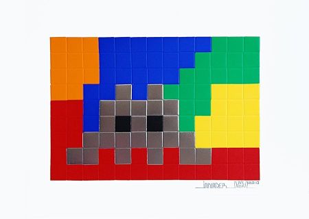 Serigrafía Invader - Home : Lego Silver