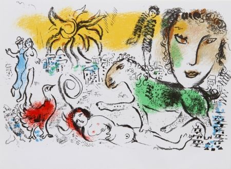 Litografía Chagall - Homecoming