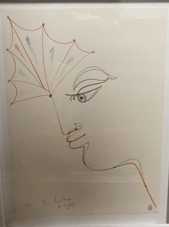 Litografía Cocteau - Hommage 