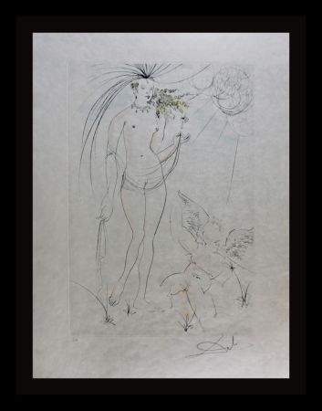 Grabado Dali - Hommage a Albrecht Durer Venus & Cupid