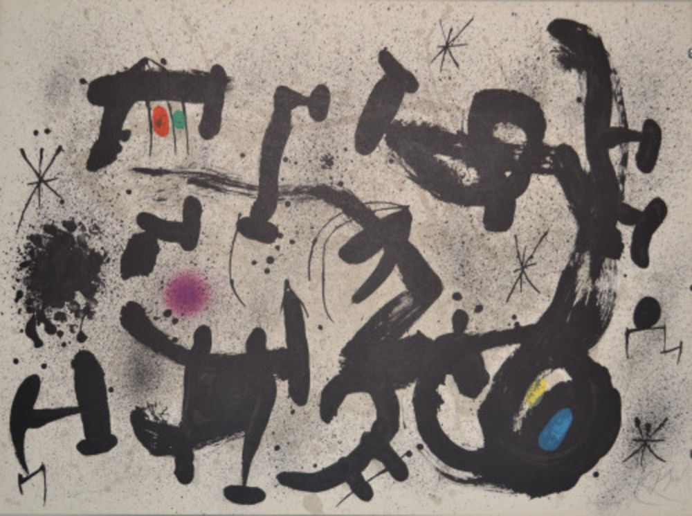 Litografía Miró - Hommage A Joan Prats - M1034