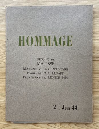 Sin Técnico Matisse - Hommage, Dessins de Matisse (