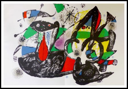 Litografía Miró - Hommage à Dorothea Tanning 
