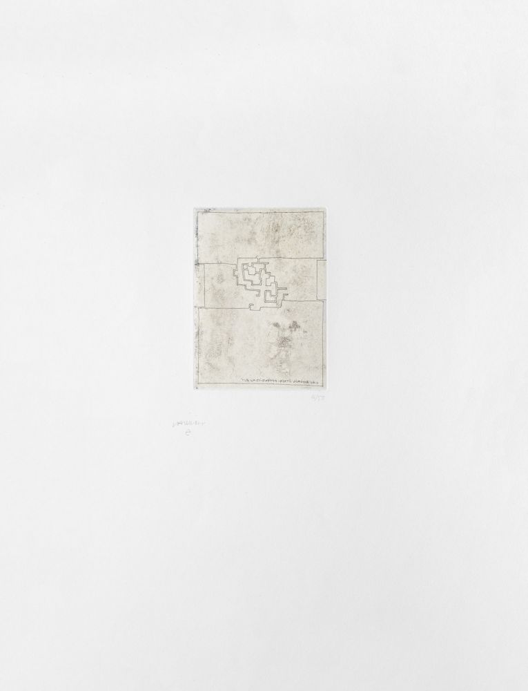 Grabado Chillida - Hommage à Gabriel Aresti 