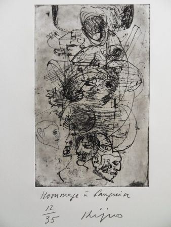 Grabado Kijno - Hommage à Gauguin