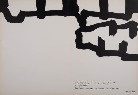 Litografía Chillida - Hommage à Georges Braque, 1964