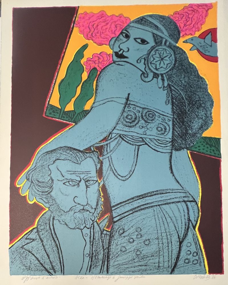 Litografía Corneille - Hommage à Giuseppe Verdi,