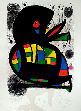 Litografía Miró - Hommage à Maeght