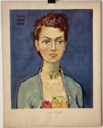 Litografía Van Dongen - Hommage à Marie-Claire - Circa 1950