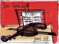Litografía Buffet - Hommage à Raoul Dufy