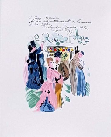 Litografía Dufy - Hommage à Renoir