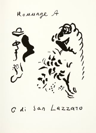 Litografía Chagall - Hommage à San Lazzaro