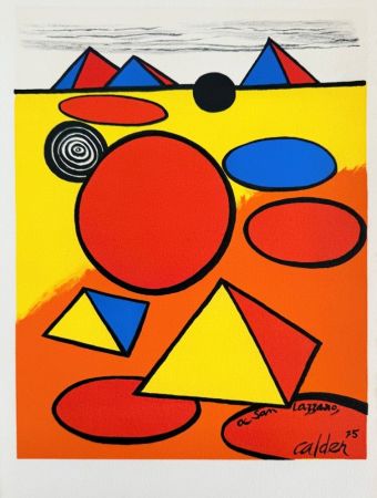 Litografía Calder - Hommage à San Lazzaro