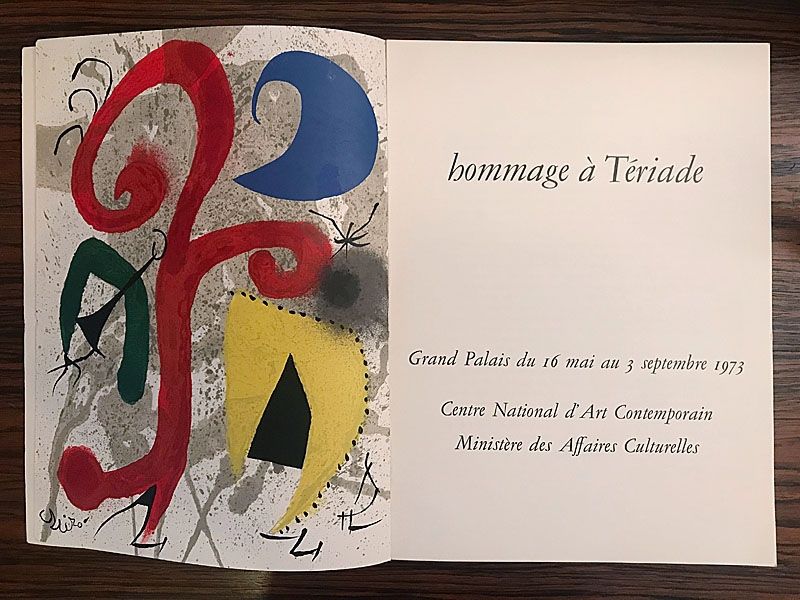 Libro Ilustrado Miró - Hommage à Teriade