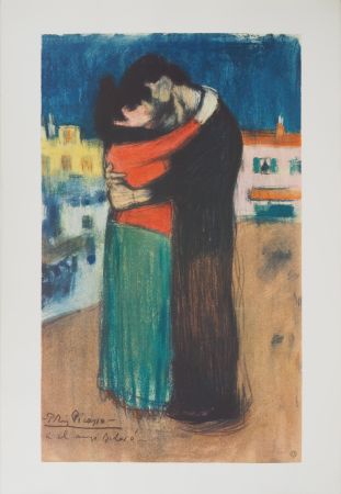 Litografía Picasso - Hommage à Toulouse-Lautrec : Couple amoureux