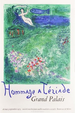 Litografía Chagall - Hommage à Tériade