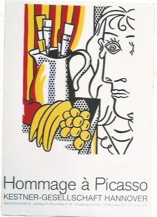 Cartel Lichtenstein - Hommage á Picasso